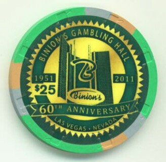 Binion's 60th Anniversary 2011 $25 Casino Chip