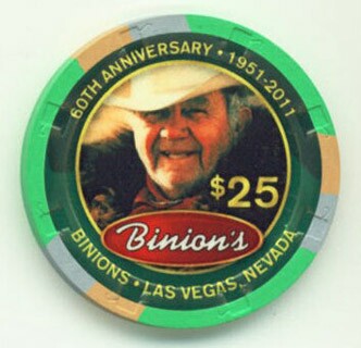 Binion's 60th Anniversary 2011 $25 Casino Chip