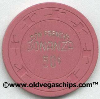 Las Vegas Don French's Bonanza 50¢ Casino Chip