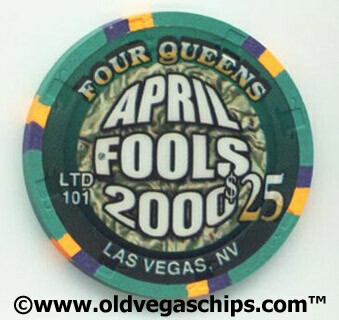 Las Vegas Four Queens April Fool's Day 2000 $25 Casino Chip