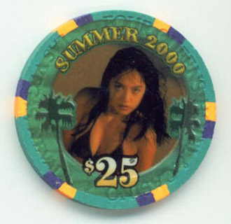 Las Vegas Four Queens Summer Girl 2000 $25 Casino Chip
