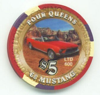 Four Queens 1968 Mustang $5 Casino Chip