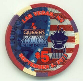 Four Queens Casino Labor Day 2011 $5 Casino Chip