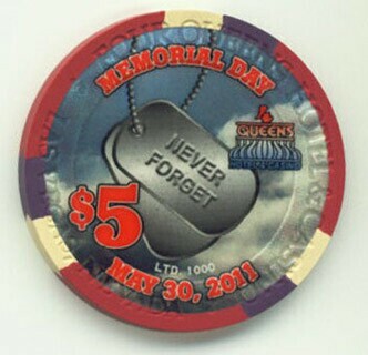 Four Queens Memorial Day 2011 $5 Casino Chip