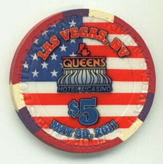 Four Queens Memorial Day 2011 $5 Casino Chip