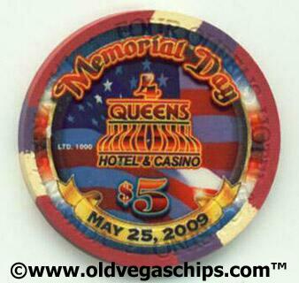 Four Queens Memorial Day 2009 $5 Casino Chip