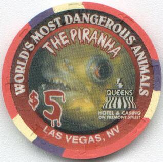 Four Queens Piranha $5 Casino Chip