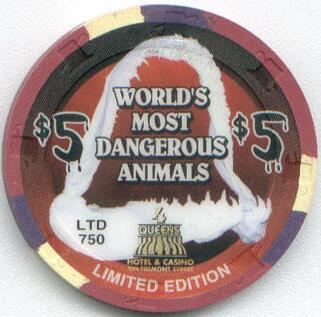 Las Vegas Four Queens Pit Viper $5 Casino Chip
