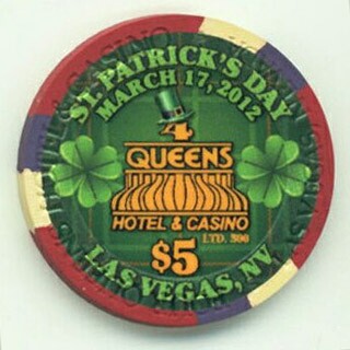 Four Queens St. Patrick's Day 2012 $5 Casino Chip