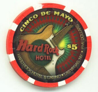 Hard Rock Hotel Cinco De Mayo 2010 $5 Casino Chip
