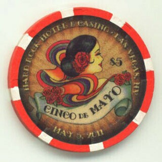 Hard Rock Hotel Cinco De Mayo 2011 $5 Casino Chip