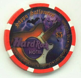 Hard Rock Halloween 2010 $5 Casino Chip