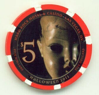 Hard Rock Hotel Halloween 2011 $5 Casino Chip