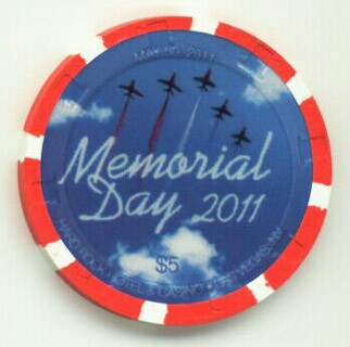 Hard Rock Hotel Memorial Day 2011 $5 Casino Chip