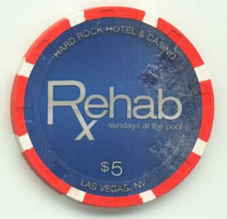 Hard Rock Hotel Rehab 2010 $5 Casino Chip