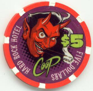 Hard Rock Coop 2005 $5 Casino Chip