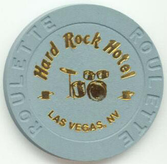 Las Vegas Hard Rock Hotel Drums Gray Roulette Casino Chip