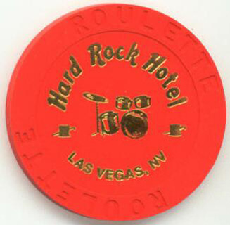 Las Vegas Hard Rock Hotel Drums Red Roulette Casino Chip