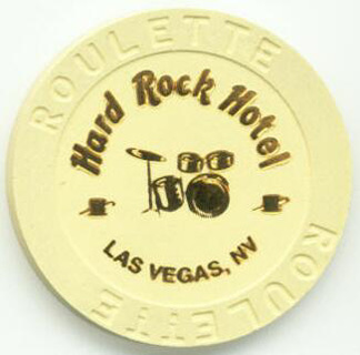 Las Vegas Hard Rock Hotel Drums Tan Roulette Casino Chip