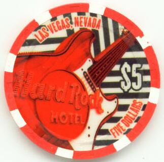 Las Vegas Hard Rock Green Day American Idiot 2004 $5 Casino Chip
