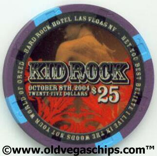 Hard Rock Kid Rock 2004 $25 Casino Chip