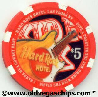 Hard Rock Kid Rock 2004 $5 Casino Chip 