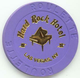 Las Vegas Hard Rock Hotel Purple Piano Roulette Casino Chip