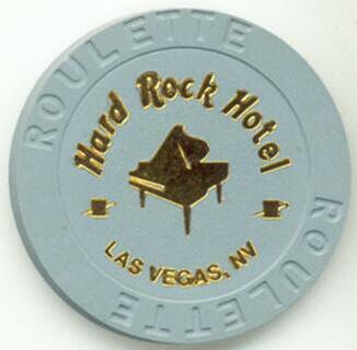 Las Vegas Hard Rock Hotel Gray Piano Roulette Casino Chip