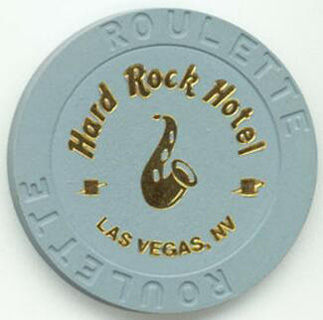 Las Vegas Hard Rock Hotel Saxophone Gray Roulette Casino Chip