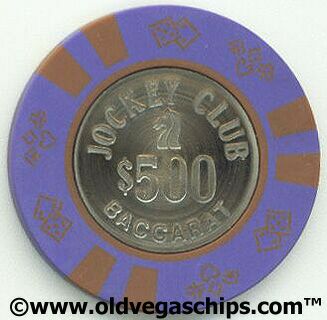 Las Vegas Jockey Club $500 Baccarat Casino Chips