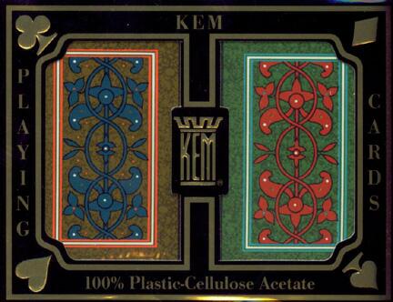 Kem Arabesque Bridge Size Plastic Playing Cards