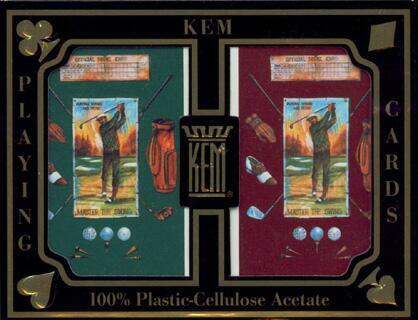 Kem Golf Bridge Size Plastic Playing Cards