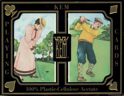 Kem Old Style Golf Bridge Size Plastic Playing Cards