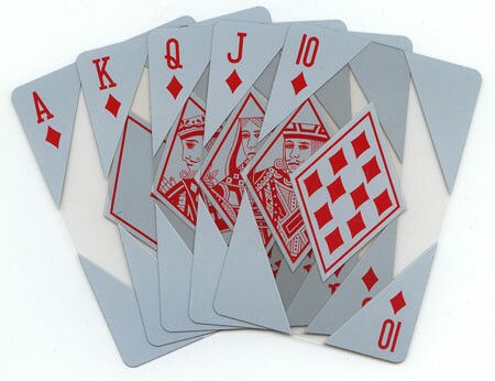 Transparent Futuristic Plastic Playing Cards