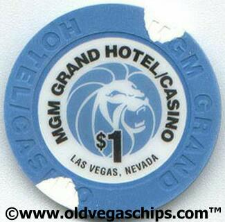 Las Vegas MGM Grand $1 Casino Poker Chips