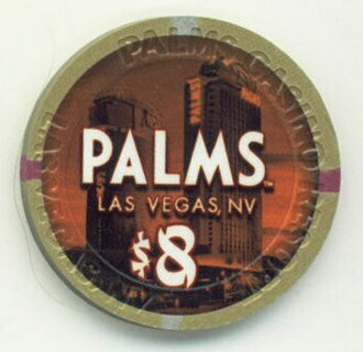 Palms Hotel Chinese New Year Dragon $8 Casino Chip