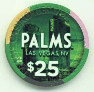 Palms Hotel Happy New Year 2012 $25 Casino Chip