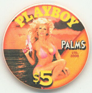 Palms Hotel Pam Anderson Gun $5 Casino Chip 