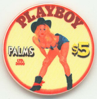 Palms Hotel Pam Anderson Cowgirl $5 Casino Chip 