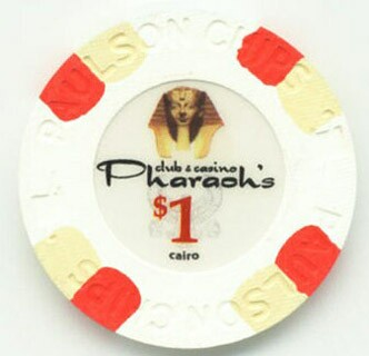 Pharaoh Egyptian Paulson Clay $1 Poker Chip