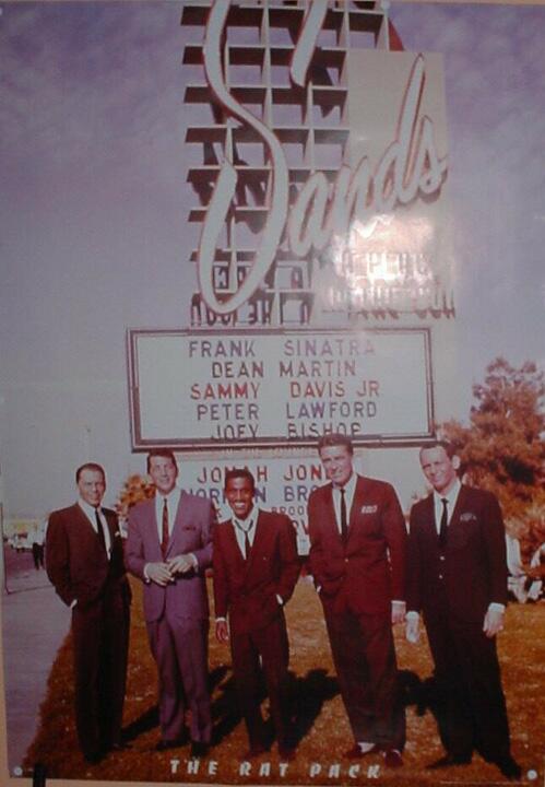 Classic Las Vegas Rat Pack at the Sands Hotel Poster