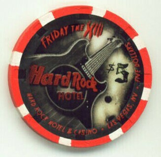 Hard Rock Hotel Friday the 13th 2011 $5 Casino Chip