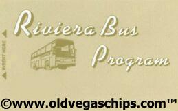 Riviera Casino Bus Program Brown Slot Club Card