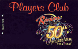 Riviera Casino 50th Anniversary Slot Club Card