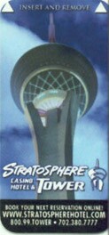 Stratosphere Hotel Room Key