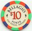Bellagio Casino $10 Poker Chip