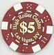 High Roller Casino $5 Poker Chip