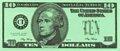 Play Money $10 Bills