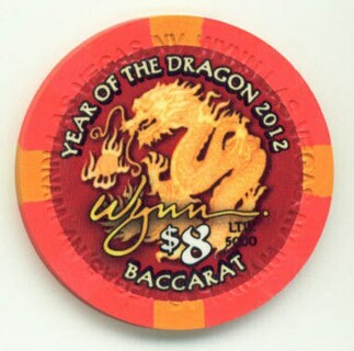 Wynn Las Vegas Chinese Dragon 2012 $8 Casino Chip