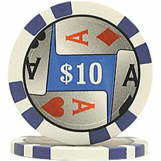 4 Aces $10 Poker Chips